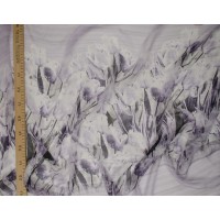 Прозрачный шифон - тюльпаны в сиреневом цвете