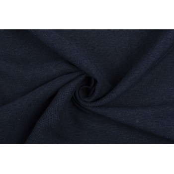 Темно-синяя ткань Ricceri для летнего костюма