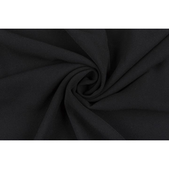Черный креп - плотная "тяжелая" ткань для платья