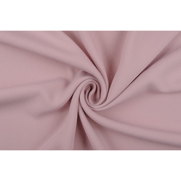 Костюмно плательная ткань с креповой текстурой, светло-розового оттенка