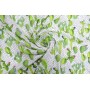 Белый штапель с яркими зелеными кактусами