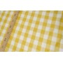 Ткань тафта в клетку желтого цвета